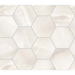 Akoya Hexagon Tile 4" x 4" - White