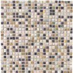 Tudor Stone Tile Mosaic 0.5" x 0.5" - Grigio Mix