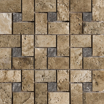 Marazzi Tile - Archaeology Tile Pinwheel Mosaic 13" x 13" - Troy
