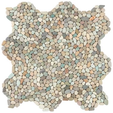 Pebblestone Blend Micro Tile 11.81" x 11.81" - Sumatra