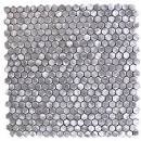 Metal Tile Medium Hexagon Aluminum 12" x 12" - Silver