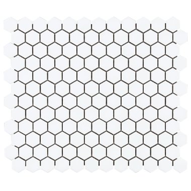 Simple 2.0 Hexagon Tile 10.03" x 11.61" - Solid White