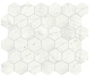 I Marmi Tile Hexagon Mosaic 2" x 2" - Carrara Polished