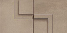 Chrome Tile Mosaico 3D Decor 5" x 10" - Taupe