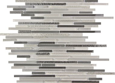 Cascades Gray Mist Mosaic Tile 11.8" x 11.8" - Gray