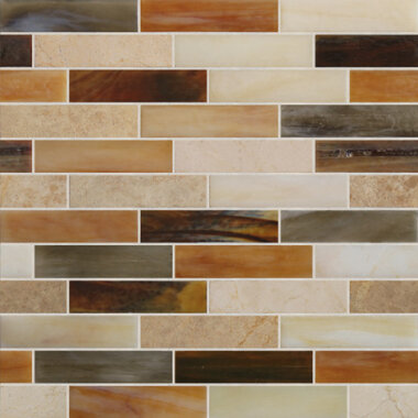 Earth and Art Offset Glass Tile 1" x 4" - SGL201
