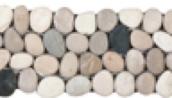 Pebble Rectified Matte Interlocking Border 4