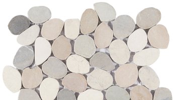Pebblestone Sliced Round Tile 11.81