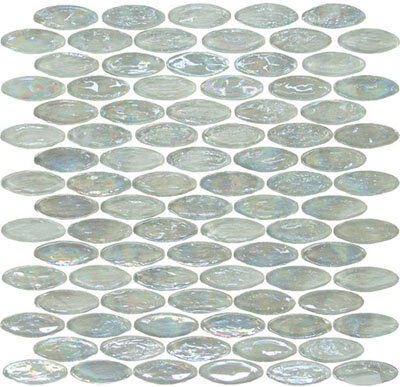 Hakatai Glamour Gl Tile Oval 1 15 16 X 3 4 012 Dewdrop