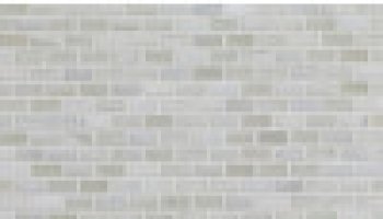 Shibui Bleached White Silk 1/2 X 1 Mini Brick Mosaic Oj 12
