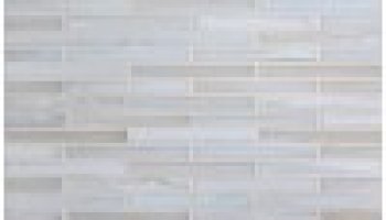 Shibui Bleached White Silk 1/2 X 4 Brick Mosaic Oj 12