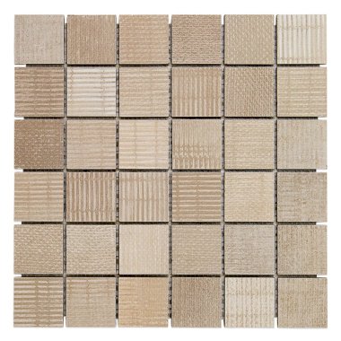 Organic Rug Mosaic Tile 11.81" x 11.81" - Sand