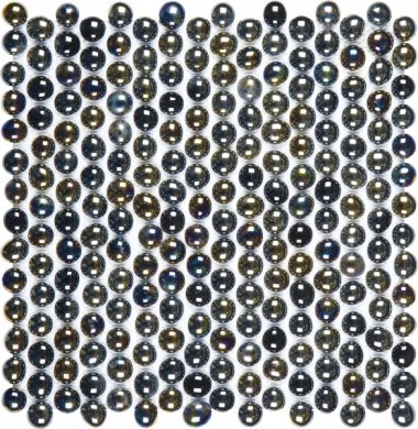 Round Mosaics 11.5" x 12" - Black
