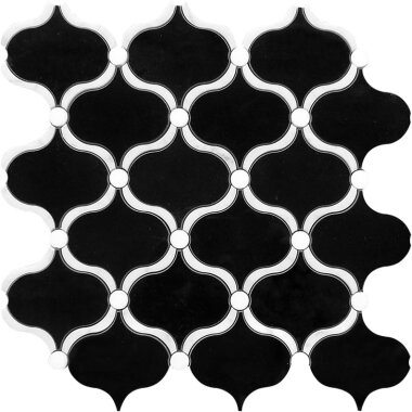 Waterjet Trellis 25 11.8" x 11.8" - Black