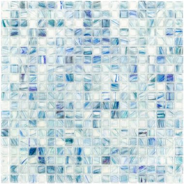 Verve Glass Mosaic Tile 12.88" x 12.88" - Blue Rapture