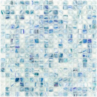 Verve Glass Mosaic Tile 12.88" x 12.88" - Blue Rapture