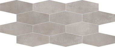 Interno Tile Losanga Mosaic 12" x 24" - Silver