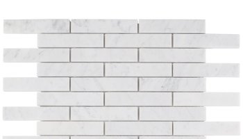 White Carrara Piano Brick Tile 12