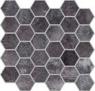Centuries / Panarea Tile Hexagon 2" x 2" - Black