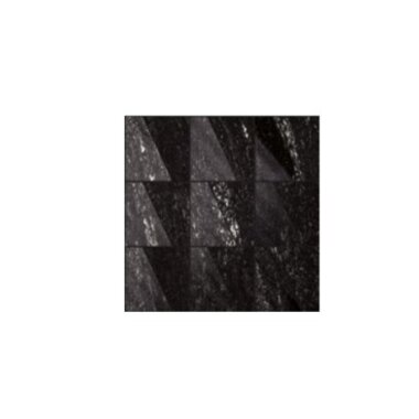 Granum Trapezoid Mosaic Tile 12" x 12" - Nero