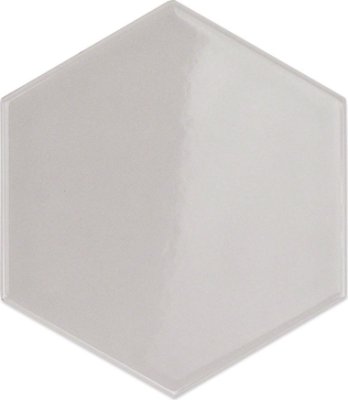 Hexagono Tile Liso Brillo 6" x 6" - Perla