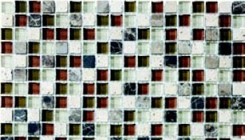 Bliss Glass Tile Blend Mosaic 5/8