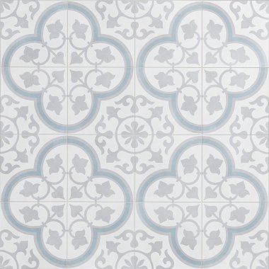 Dhar Decor Tile 9" x 9" - Silver Ornate