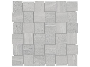 Davenport Basketweave Mosaic Tile 2" x 2" - Ice