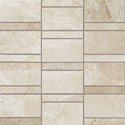 Ridge Tile Row Mosaic 2" x 4" - Ivory
