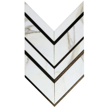 Art Lava Chevron Tile 9.88" x 13.34" - Florence