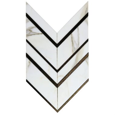 Art Lava Chevron Tile 9.88" x 13.34" - Florence