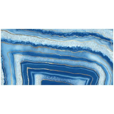 Deco Agate Decor Tile 24" x 48" - Azul