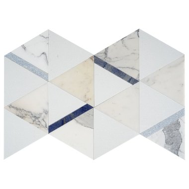 Wunder Decor Tile 13.6" x 23.6" - Calacatta Azul