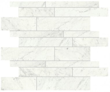I Marmi Marble Look Tile Muretto Mosaic 12" x 12" - Carrara Polished