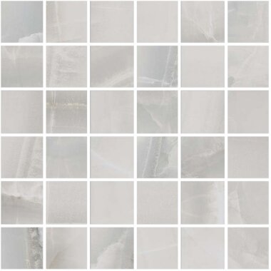 Akoya Mosaic 2"x2" Tile 12" x 12" - Silver