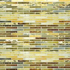 Dazzling Green Glass Mosaic Tile 12" x 12" - SI4120