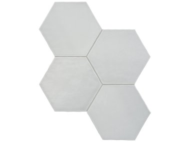 Teramoda 6" Hexagon Tile - Silver