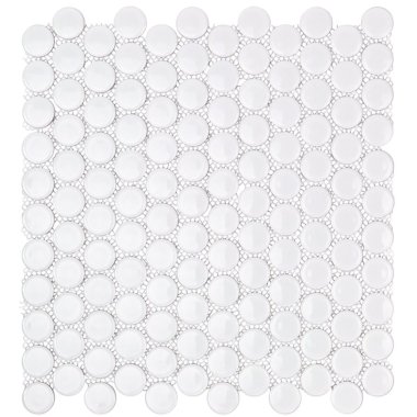 Simple 2.0 Circle Tile 12.32" x 12.99" - White