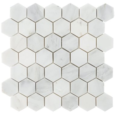 Asian Statuary Hexagon Tile 11.75" x 11.75" - Statuary Polsihed