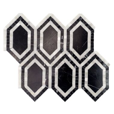 New Era Hexagon Decor Tile 11.5" x 9.5" - Asian Statuary