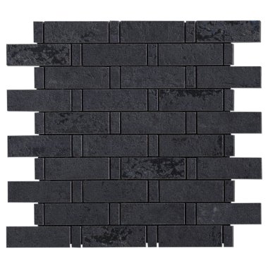 Artile Basketweave Tile 11.81" x 11.81" - Black Gold