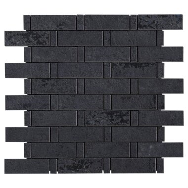 Artile Basketweave Tile 11.81" x 11.81" - Black Gold