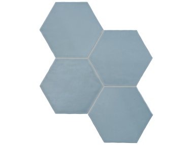 Teramoda 6" Hexagon Tile - Sky