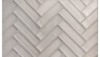 Haisen Albicant Silk 1X4 Herringbone Mosaic 12
