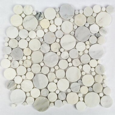 Motion Circle Tile 12" x 12" - Asian Statuary
