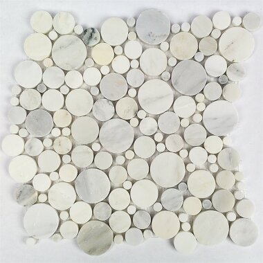 Motion Circle Tile 12" x 12" - Asian Statuary