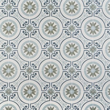 Dhar Decor Tile 9" x 9" - White Garden