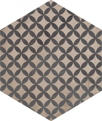 Terra Tile Deco F Hexagon 8.5" x 10" - Astro