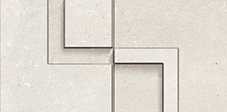 Chrome Tile Mosaico 3D Decor 5" x 10" - White