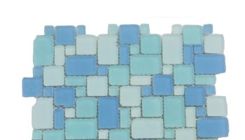 Beach French Pattern Glass Tile 12